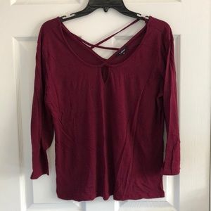 Maroon plus size top